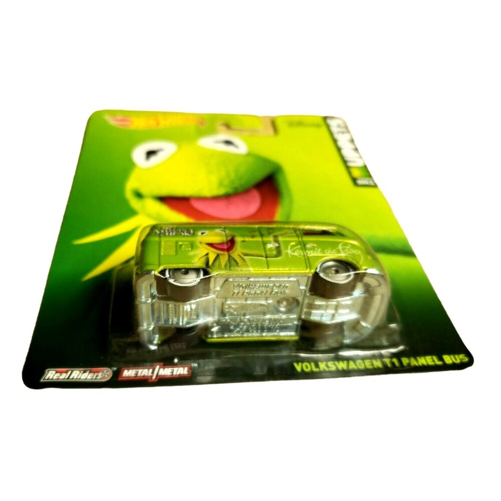 2014 Hot Wheels Pop Culture: The Muppets VOLKSWAGEN T1 PANEL BUS Lime Green 1:64 - Picture 14 of 14